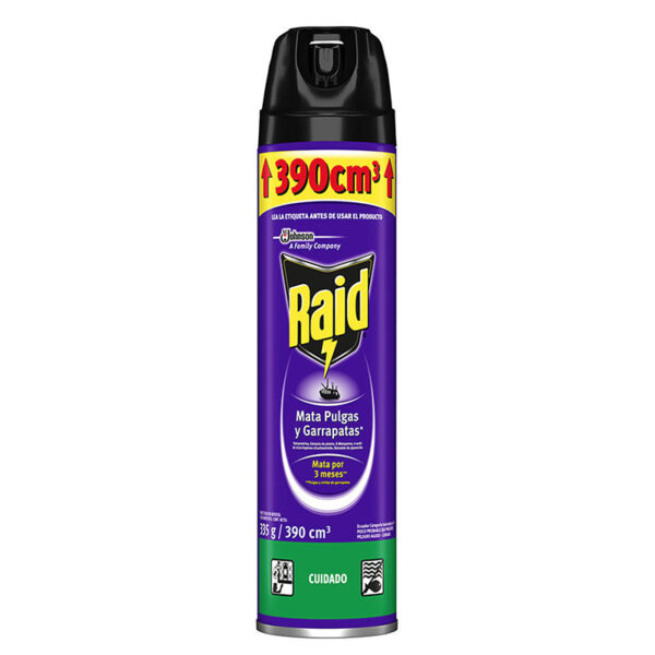 RAID SPRAY MATA PULGAS 390 ML