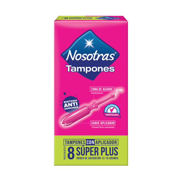 TAMP.NOSOTRAS APLICADOR SUPER PLUS 8UDS