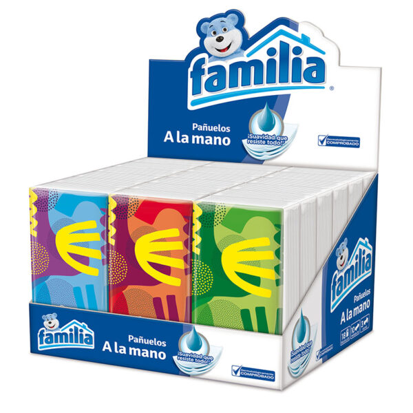 PANUELOS FAMILIA TRI.HOJA BANDEJA 18 UDS