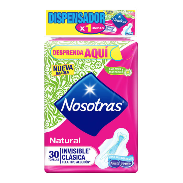 TOA.NOSOTRAS NATURAL INV.CLAS.TELA 30UDS