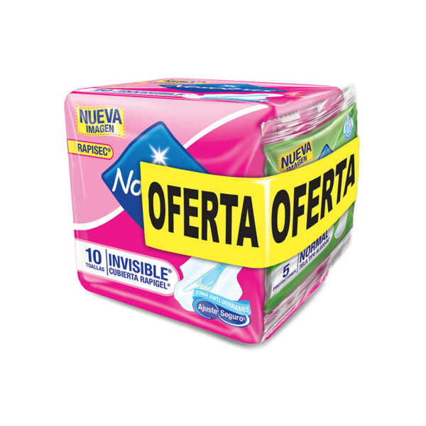TOA.NOSOTRAS INVIS.RAPIGEL 10 UDS+5 PROT