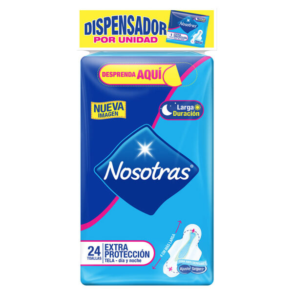 TOA.NOSOTRAS.EXTRA PROTECC DISP 24 UND