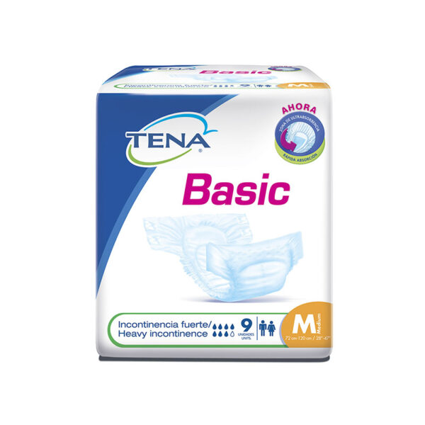 PAN.TENA BASIC MED.TIPO TELA 9 UDS