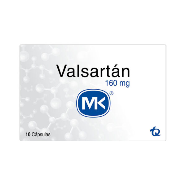VALSARTAN 160 MG 10 CAPSULAS MK
