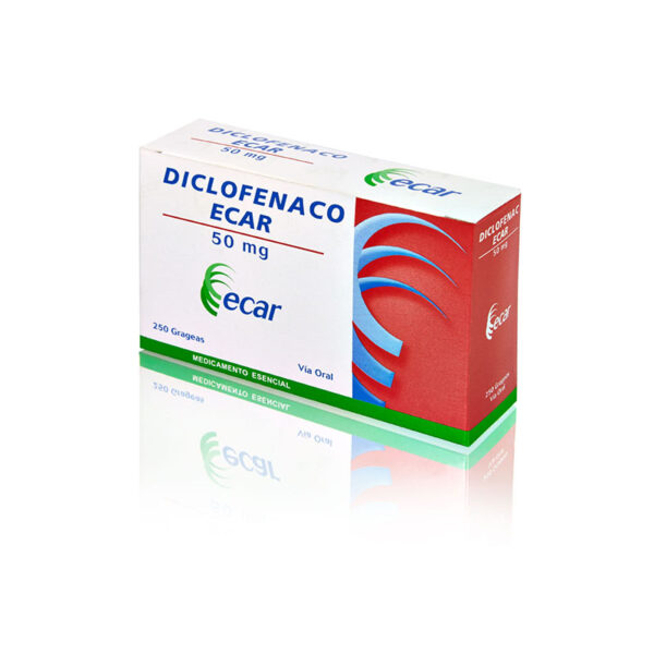 DICLOFENAC 50 MILIGRAMOS 250 GRAGEAS