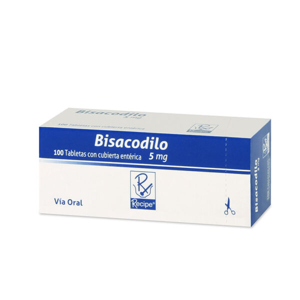 BISACODILO 5 MG 100 TABLETAS RC