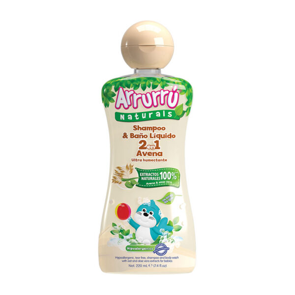 CHA.Y BANO ARRURRU NAT.2EN1 AVENA 220 ML