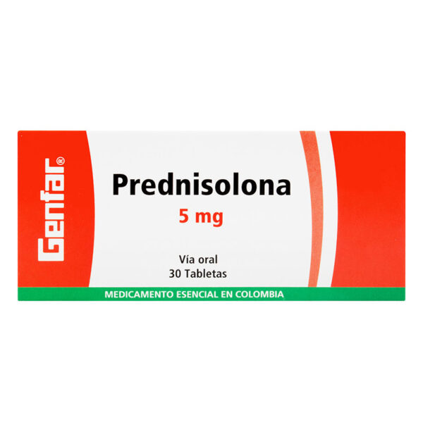 PREDNISOLONA 5 MG 30 TABLETAS GF