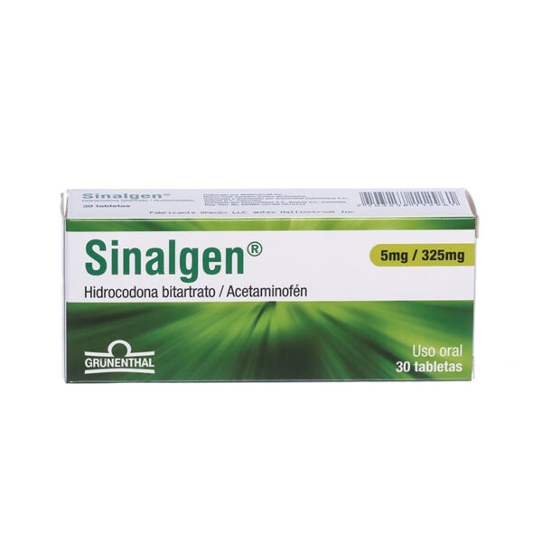 SINALGEN 5/325 MG 30 TABLETAS