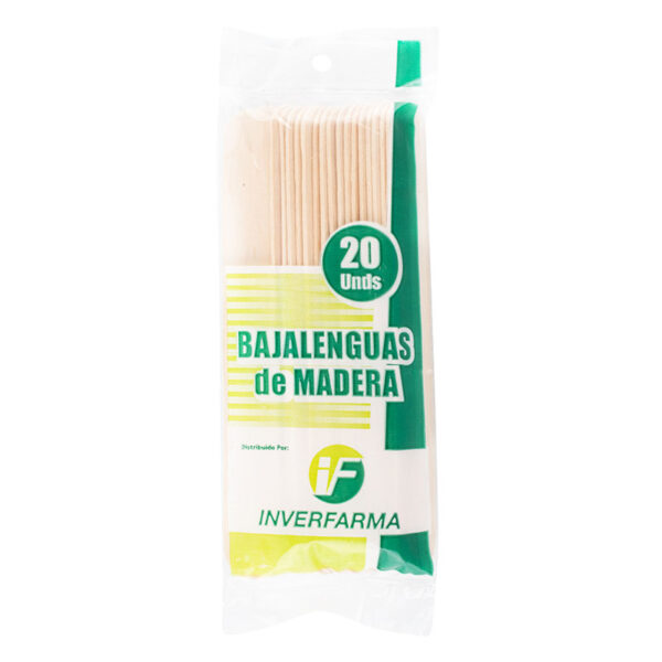 BAJALENGUAS INVERF. DE MADERA 20 UDS