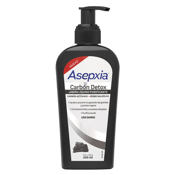 JABON LIQUIDO ASEPXI CARBON 200 ML (SF)